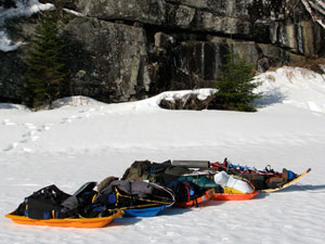 Sleds Loaded Up & Ready To Go